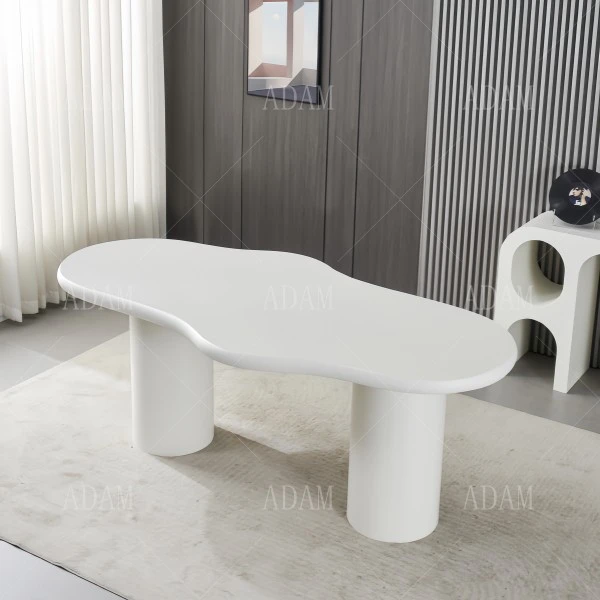 B-White Concrete Dining Table